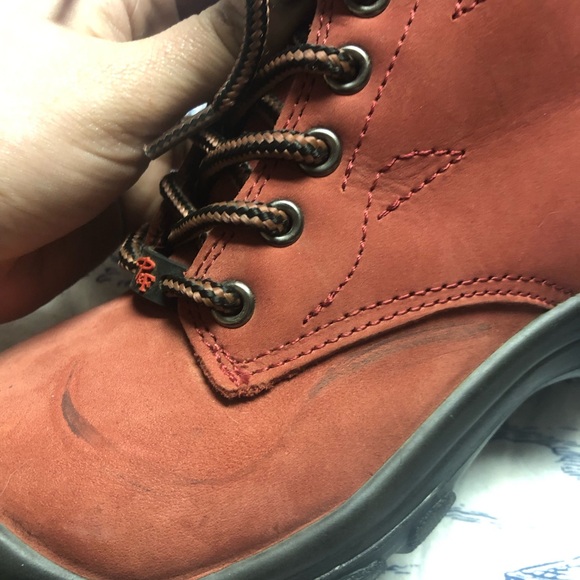 P&F Workwear Red Women’s Work Boots Waterproof Safety Toe Size 5 US - Picture 11 of 13